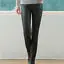 hot sale solid sexy Shiny Black Thin Elastic Womens High Waist Stretch Skinny Shiny Leggings Slim Fit Pants plus size - Цвет: Черный