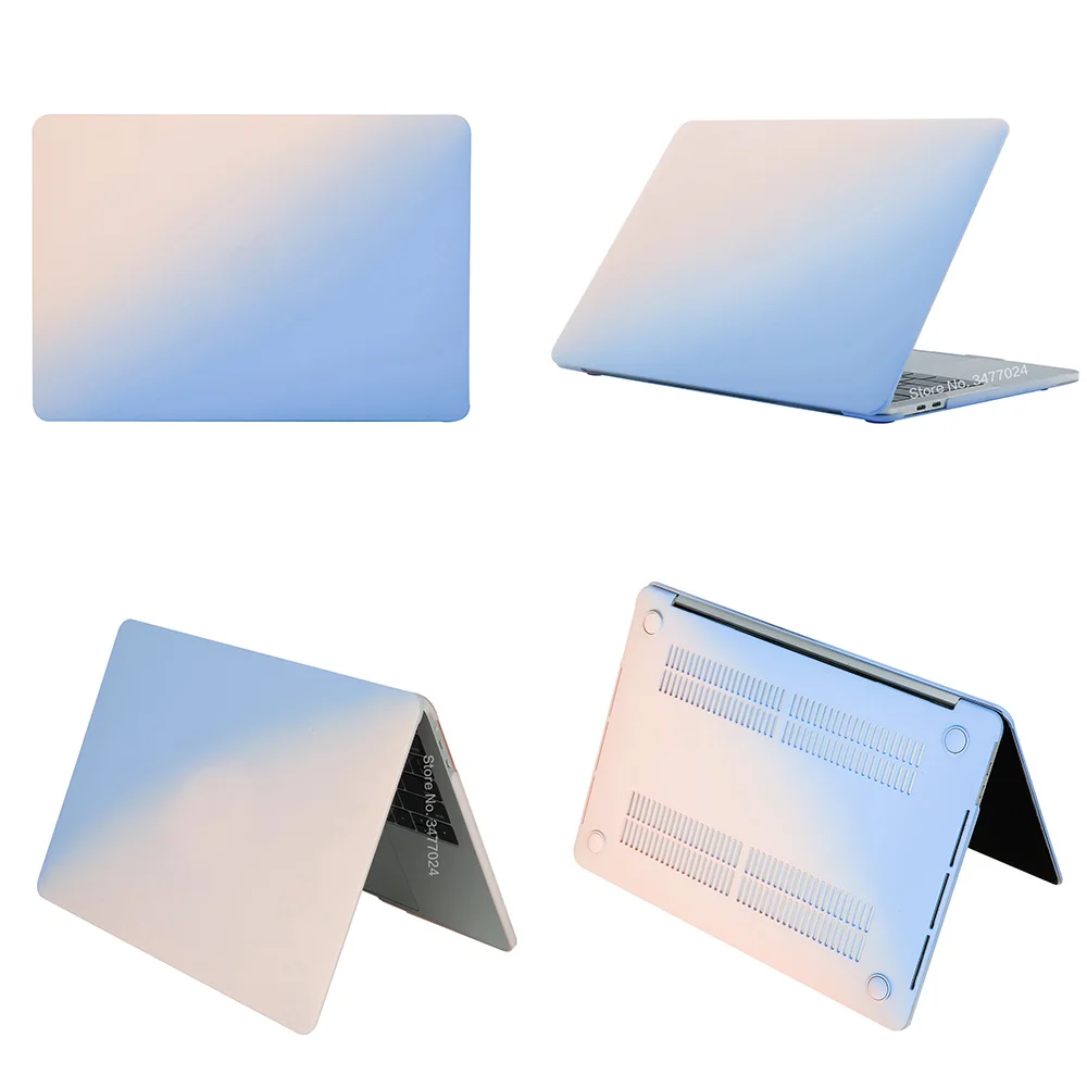 PInk-BULE Ультра-крем для похудения серии чехол для ноутбука MacBook Pro retina Air 11 12 13 15, для Mac Air 13, New Pro 13,3 15 чехол - Цвет: PInk-BULE