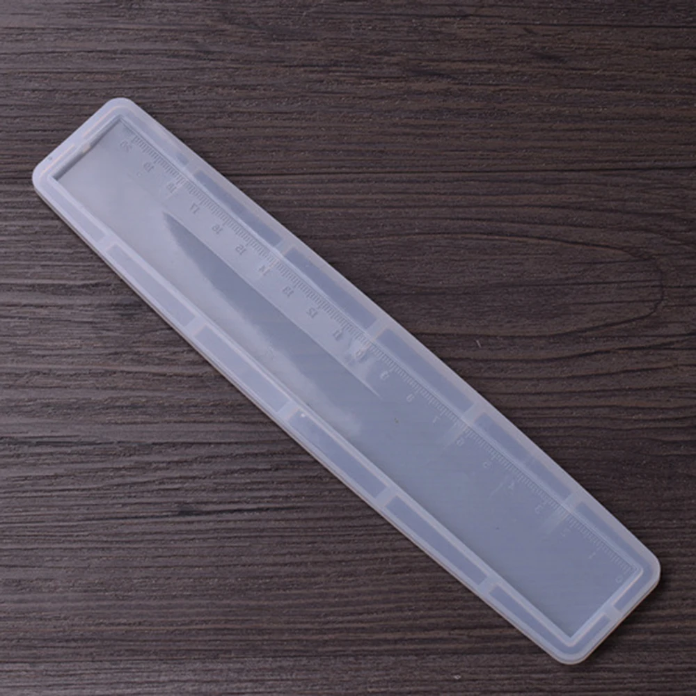 20cm Rectangle Transparent Silicone Mold for Jewelry Ruler Resin Epoxy DIY Handmade Craft Tool