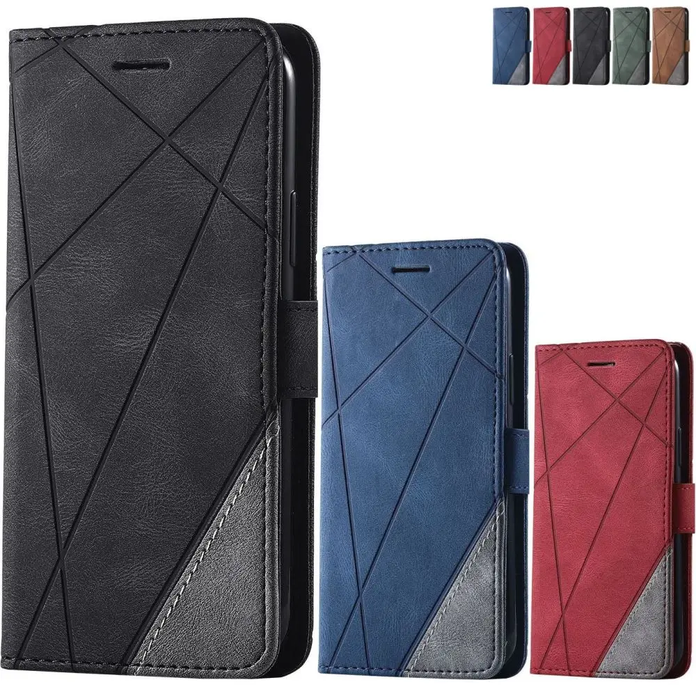 Для Etui Samsung Galaxy S8 S9 S10 плюс S10E S20 FE 5G S21 S30 Ультра кожаный чехол-книжка бумажник с
