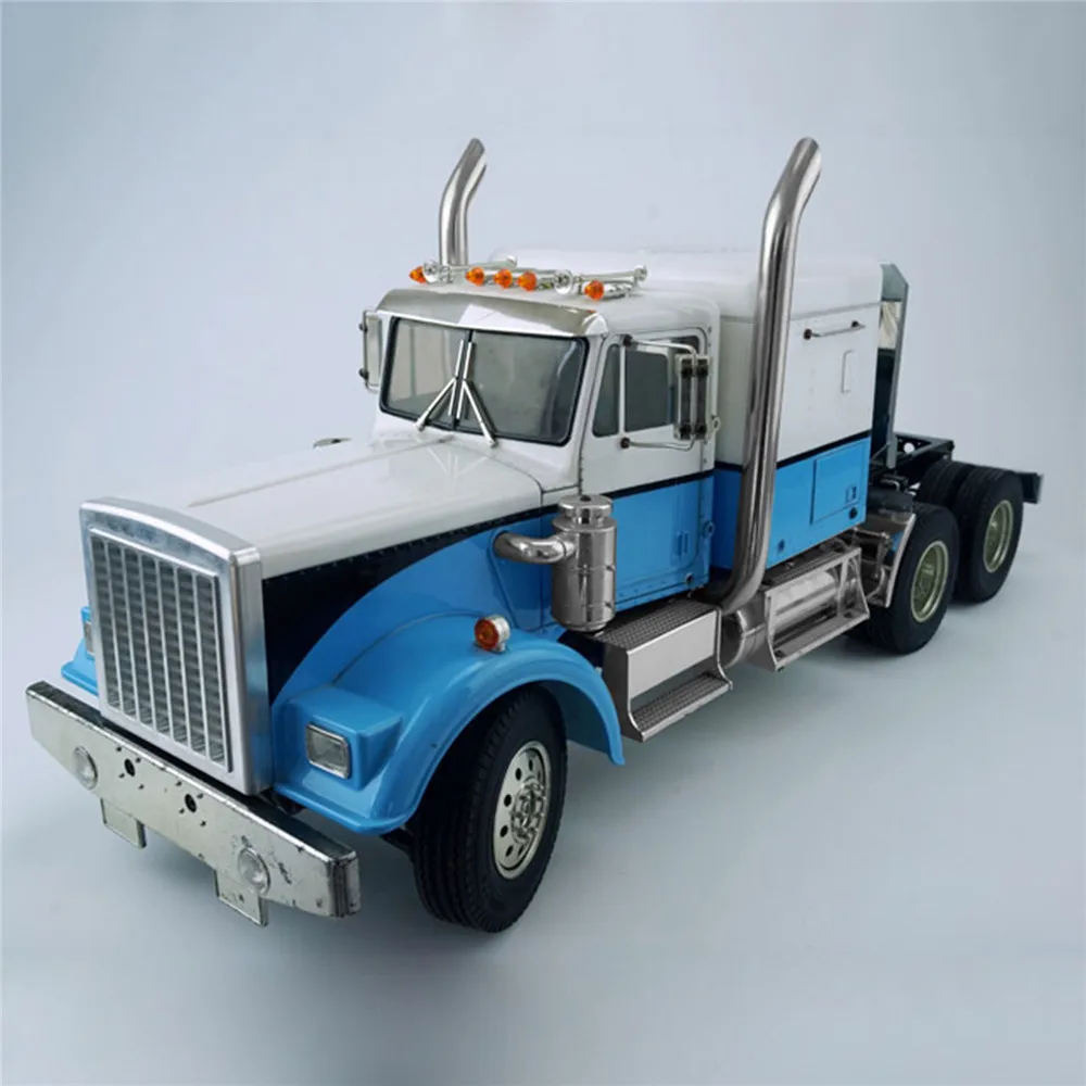 Нержавеющая сталь выхлопная труба для 1/14 TAMIYA по супер скидке Американский король грузовик RC запчасти для автомобильного тягача аксессуары выхлопной трубы