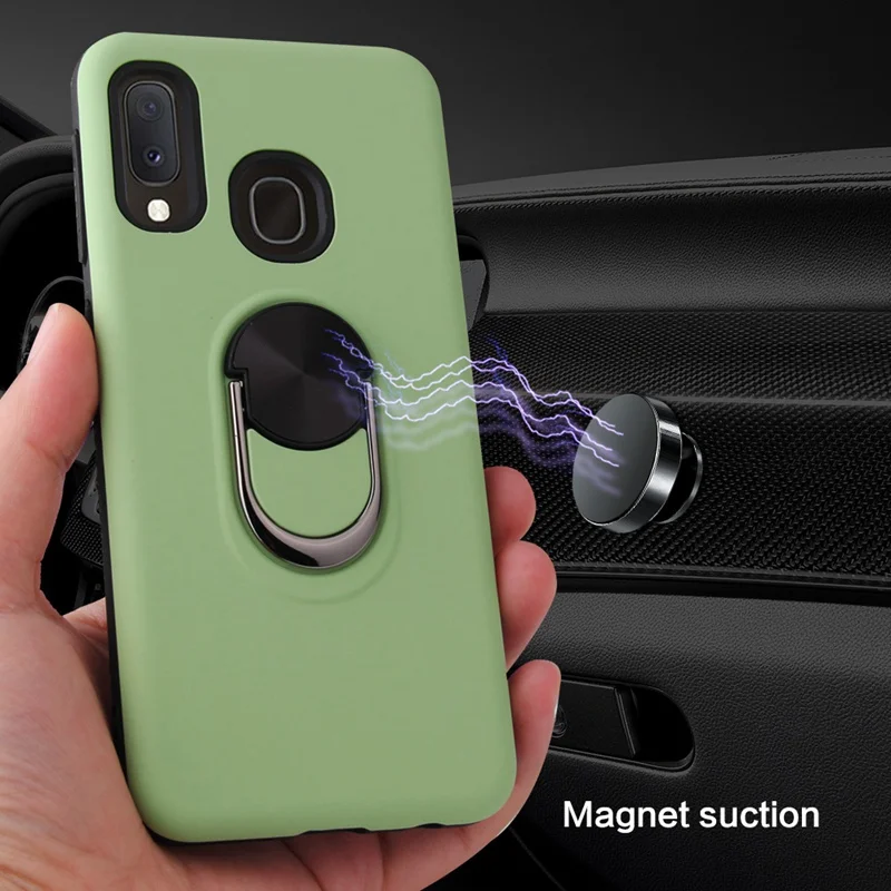 360 Ring Stand Armor Hybrid Case For Samsung M10 M20 M30S M40 Bumper Car Holder Galaxy Cover |