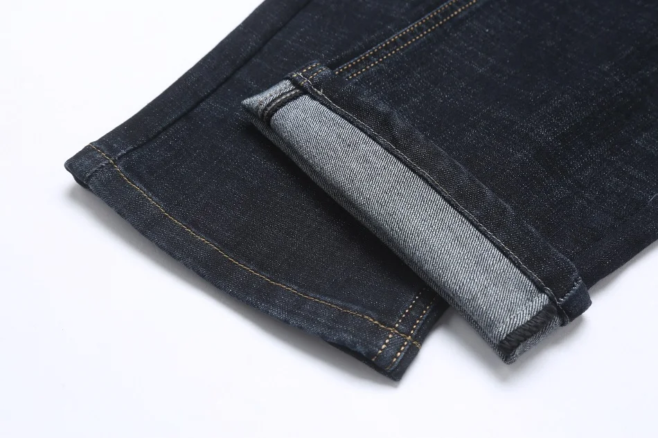 XuanSheng, синие, черные мужские джинсы,, брендовые, новые, стрейчевые, прямые, темные, плотные, деловые, повседневные, длинные штаны, классические, уличная одежда, джинсы