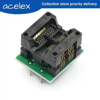 

double SO8 SOP8 to DIP16 Programmer adapter Socket 200mil 208mil