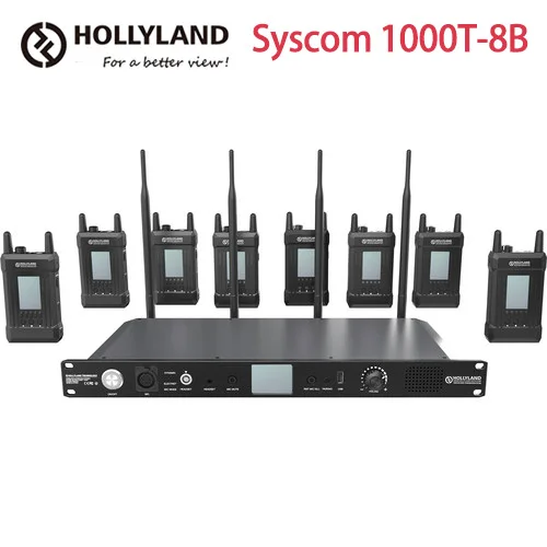 Полнодуплексная система внутренней связи Hollyland Syscom 1000T 8B беспроводная передача