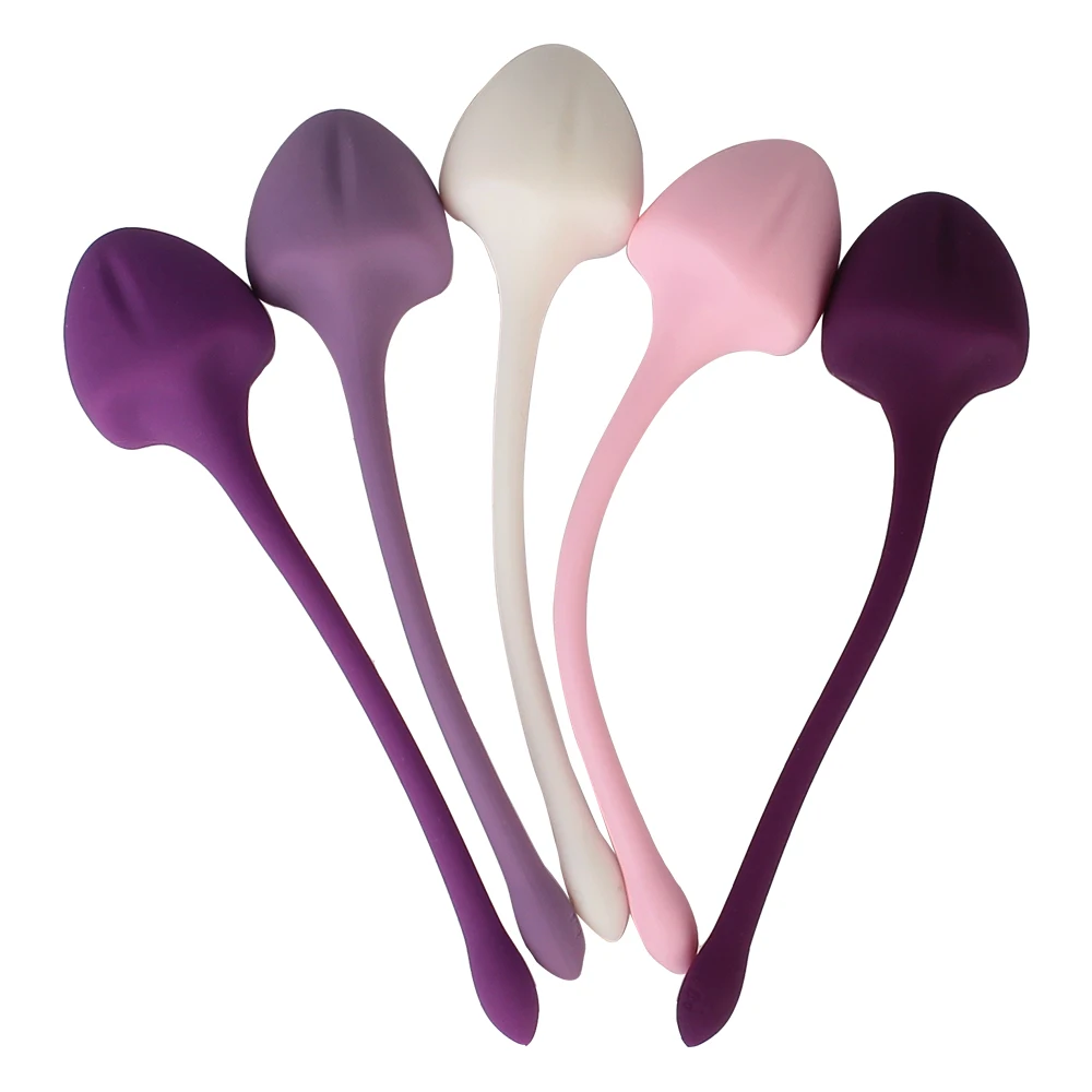 Geisha 5 pezzi/set l Ball senza vibratore hine per donne palline di Kegel in silicone sicure l esercizio stretto Er Ba Siicone Kege Ba_voghion.com