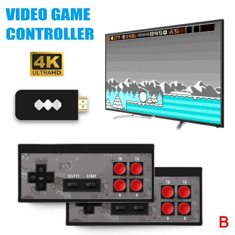Высокое качество Ретро палка USB беспроводной ручной для ТВ Видео Игры Прочный игровой контроллер - Цвет: b