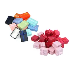 36 шт различных подарочных коробок ювелирных изделий для демонстрации ювелирных изделий разных цветов