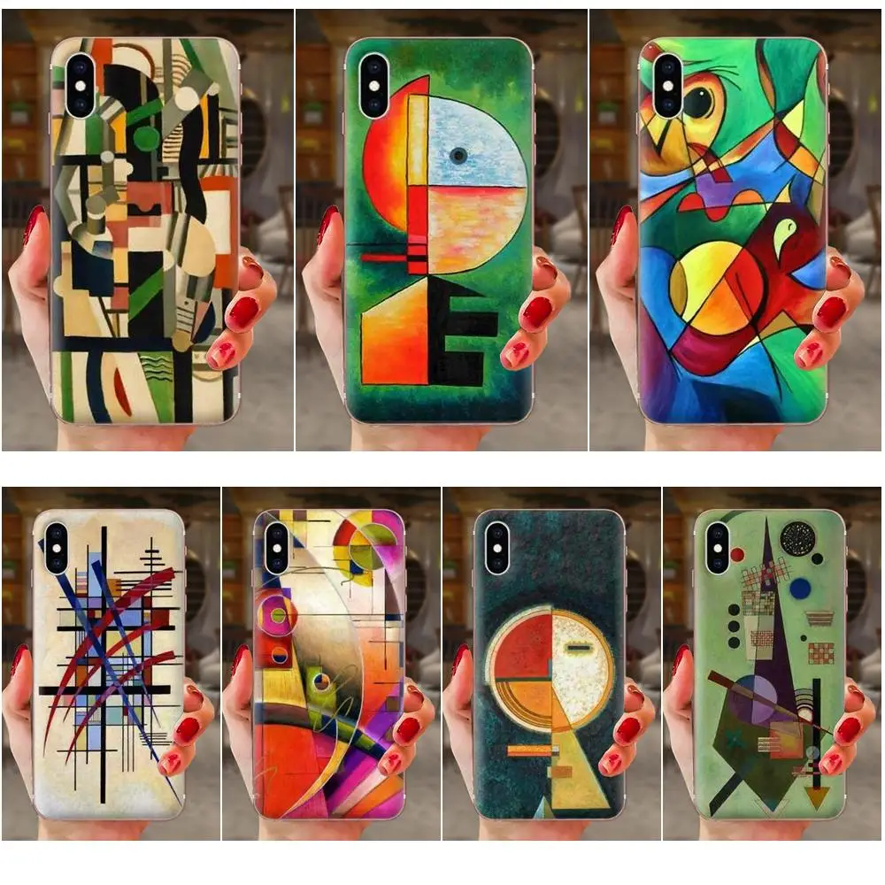Мягкий ТПУ чехол Wassily Kandinsky новый стиль для Huawei Honor 4C 5A 5C 5X 6 6A 6X 7 7A 7C 7X 8 8C 8S 9 10 10i 20 20i