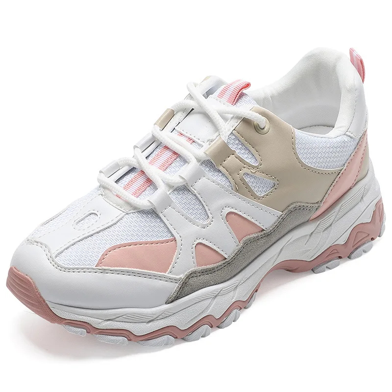 

Factory Store New leisure Pink Breathable fine quality Sneakers Women Korean Fashion portable hard-wearing Non-slip Flat Shoes