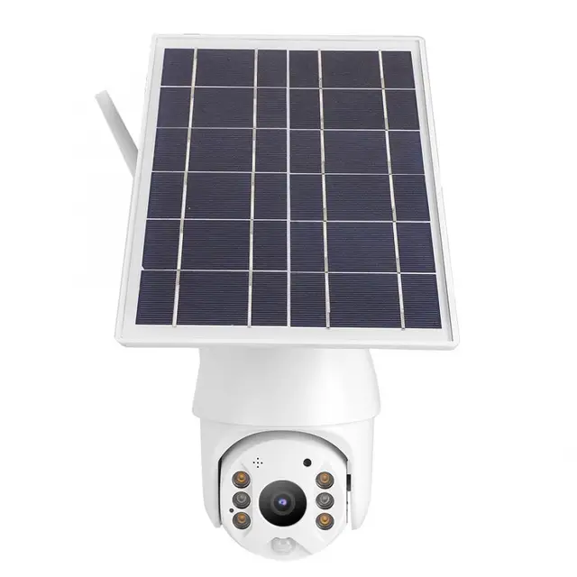 Caméra solaire WiFi, caméra PTZ d'alerte WiFi à énergie solaire  intelligente avec vision nocturne IR, audio bidirectionnel, système de  surveillance