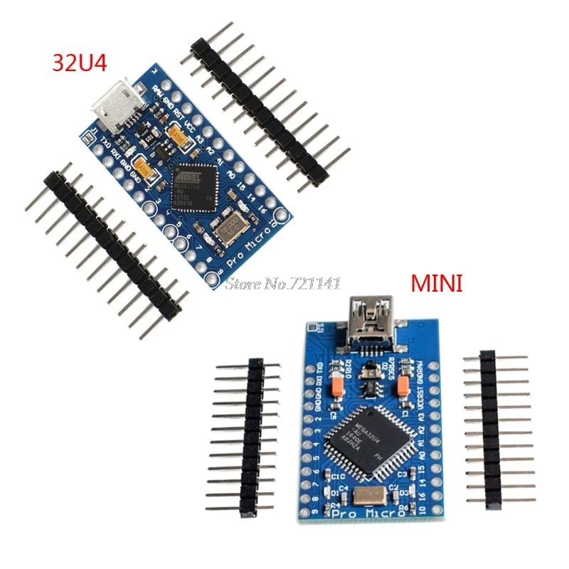 Pro Micro ATmega32U4 5 в 16 МГц Замена ATmega328 макетная плата для Mini с 2 рядным штыревым