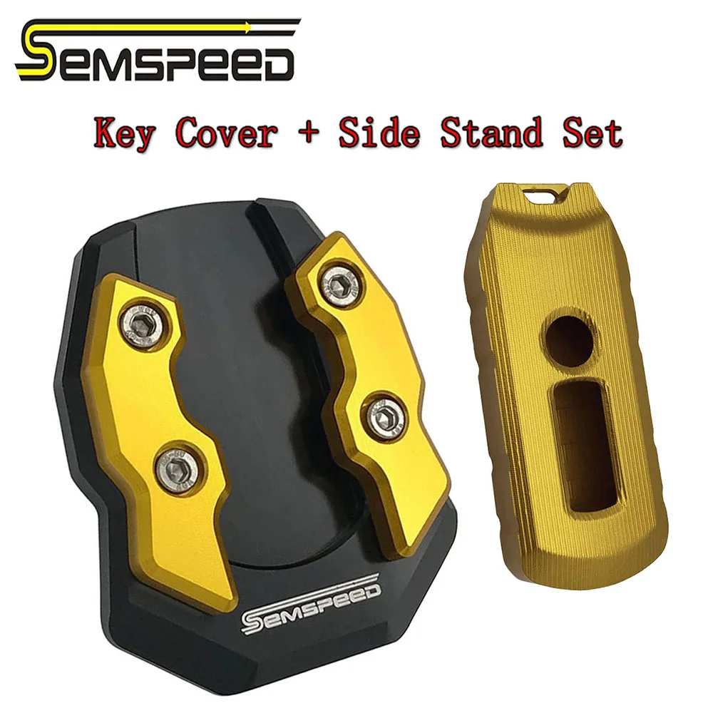 SEMSPEED мотоциклетные adv150 боковая подставка для ключей, Набор держателей, подставка, поддержка, удлинительные колодки, пластина для Honda ADV 150
