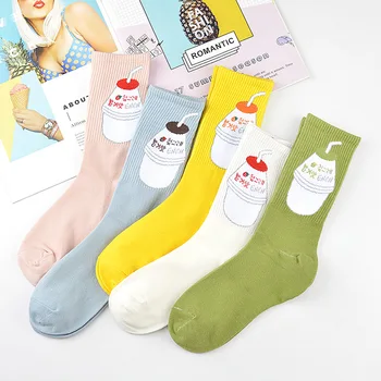 

5 Pieces Socks for women harajuku winter thick cartoon carrot sock cotton female causal socks ladies sox unisex meias 35-43