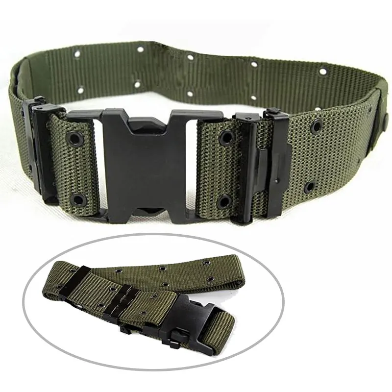 

Nylon Weave Multifunction Police Belt 5.5cm Width Lengthen Tactical Waistband Black Green Sand Optional
