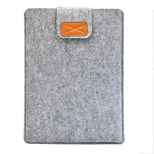 Мягкий фетровый защитный чехол для Macbook Ultrabook ноутбука планшета Рождественский подарок bolsas - Цвет: Light Gray