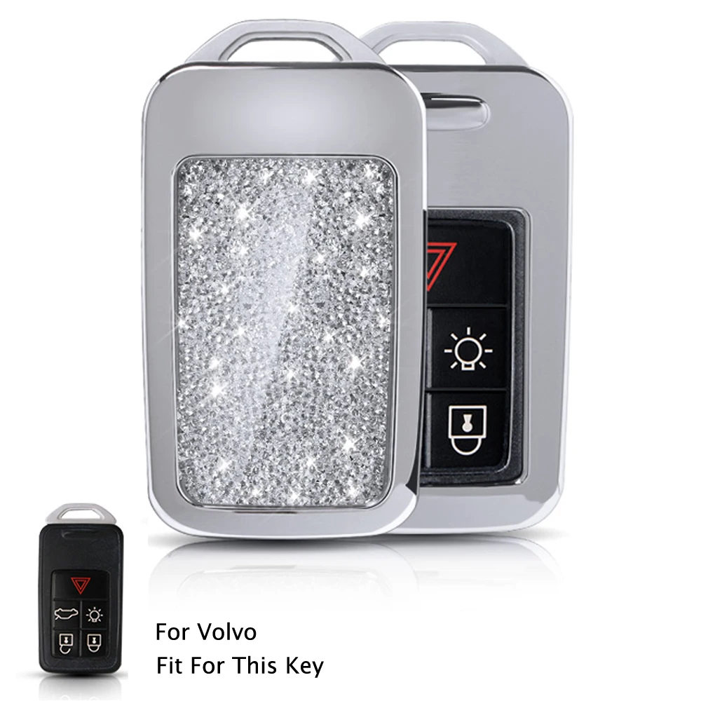 

Car Key Cover For VOLVO S80L/S60L/XC60/V40/S60/V60/S80/XC70 Remote Smart Key Case Fob Cover Holder 5&6 Buttons key Housekeeper