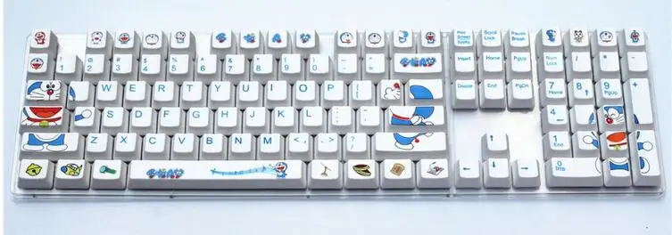 108 клавиш OEM механическая клавиатура колпачки для Марио Дораэмон личность PBT