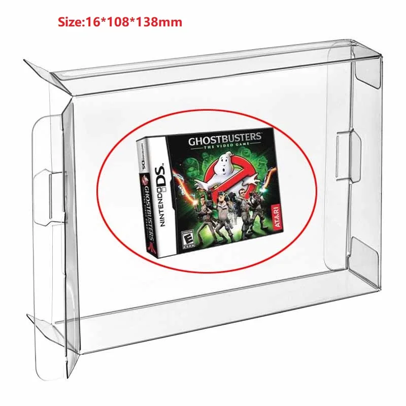 

Ruitroliker 5Pcs Clear PET Box Case Sleeve Covers CIB Protector for NDS Games Cartridge Box