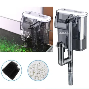 

2.5W 160L/h 3 in 1 Aquarium Submersibl External Hanging Waterfall External Mini Aquarium Air Pump Fish Tank Power Filter