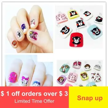 

1 piece Watermark Nail Sticker Japanese and Korean American Girl Warrior Cartoon Nail Sticker Nail Jewelry
