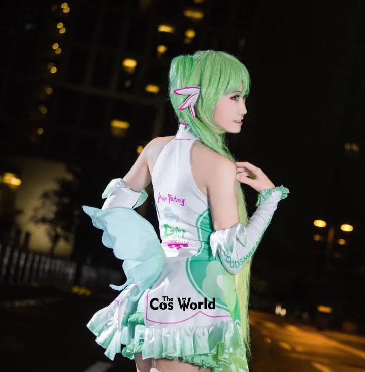 レーミク コスプレ 2017 衣装のみ レーシングミク 初音ミク 2017ミクのレーシングスーツ,ユニフォーム,アニメのコスプレ