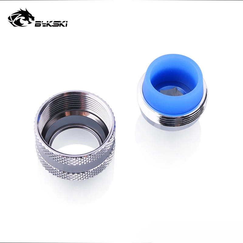 4pcs/lot Bykski Anti Falling  OD 12MM 14mm16MM  PETG PMMA Hard Tube 90 Degree Double Hand Compression Fittings