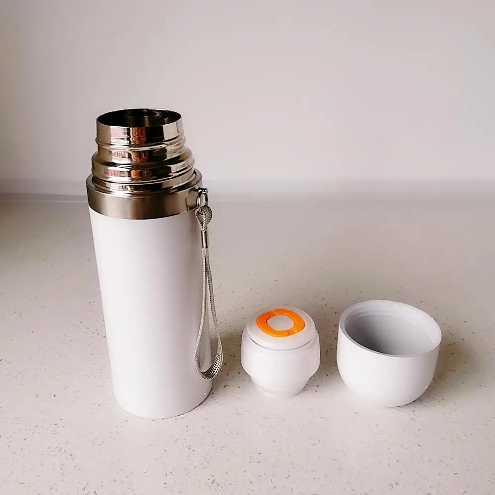 350ML Easy to Carry Blank Thermal Transfer Insulation Cup White Color