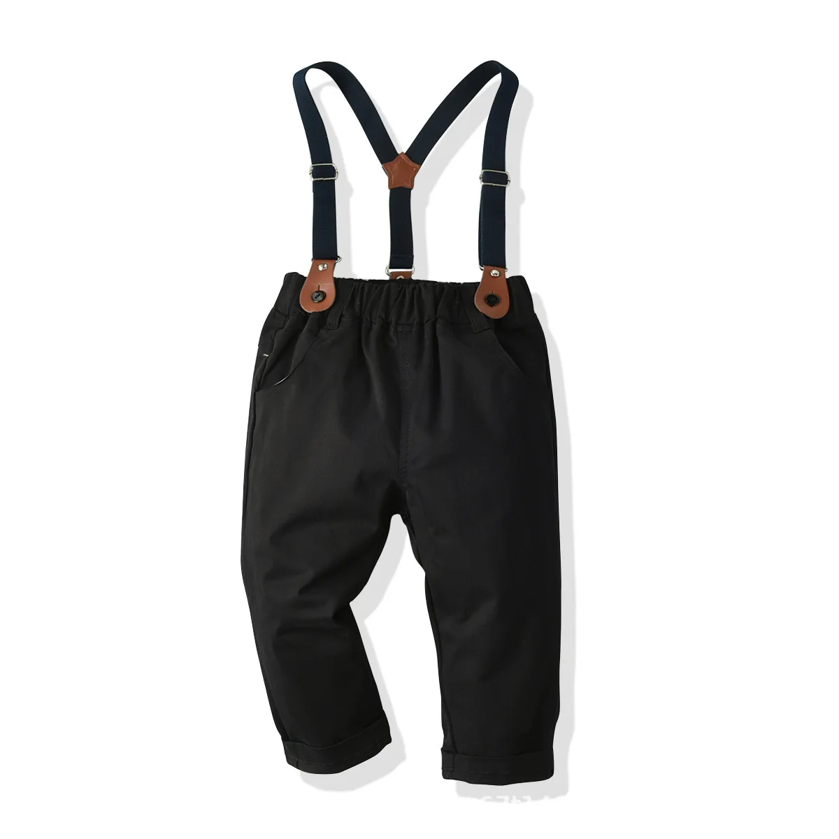 Autumn Children Foam Shoulder Strap Trousers Small CHILDREN'S Casual Pants Suspender Pants Set Gentleman Trousers