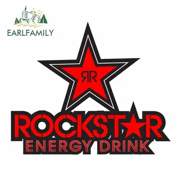 

EARLFAMILY 13cm x 11.1cm for Rockstar Car Stickers and Decals Car Accessories Vinyl Car Wrap Waterproof Body for Car Decal