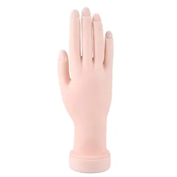 

1Pcs Flexible Soft Flectional Mannequin Model Painting Practice Tool Nail Art Fake Hand For Training Nail Salon