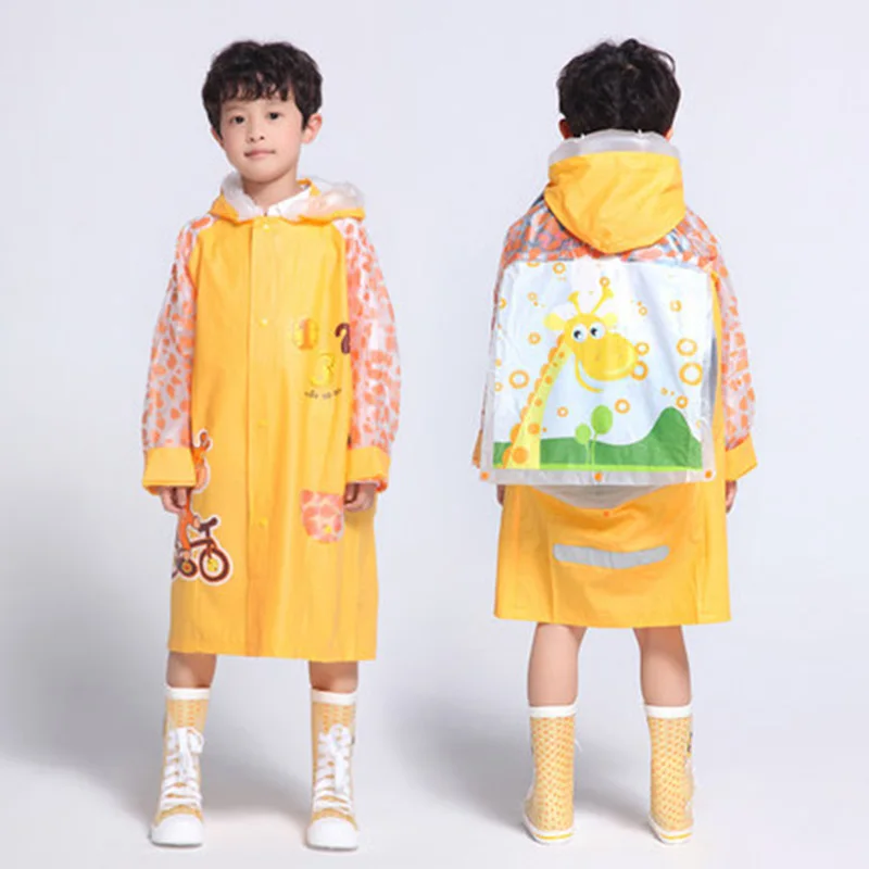 Style 2 Прозрачная Водонепроницаемая дождевая куртка, дождевик, длинное пончо для детей с героями мультфильмов, Capa De Chuva Infantil, дождевик 60YY301 - Цвет: Style 2