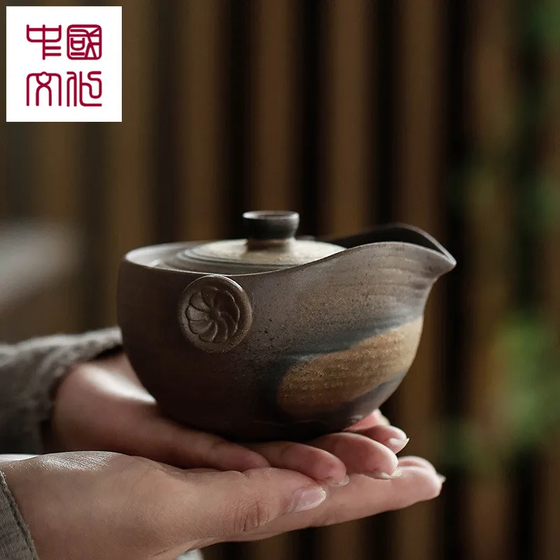 200cc японский ручной работы из керамики Gaiwan Ретро Gaiwan