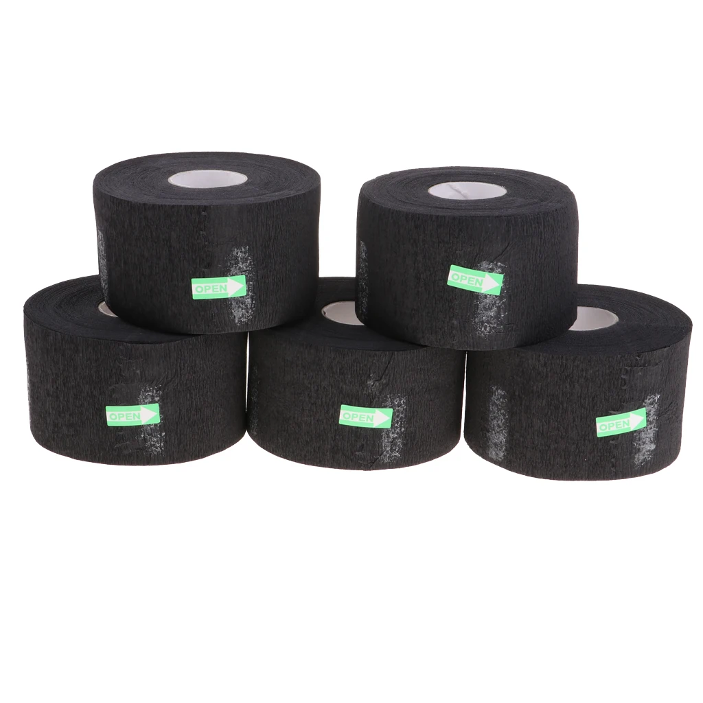 5 Rolls/Set Barber Salon Neck Strip Elastic Paper Collar Rolls, Barber Shop Salon Cape Hairdressing Tools