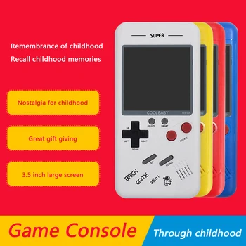 

Coolbaby Mini Gaming Player Russia Square Game Console Pocket Game Players Retro Handheld Game Console for Kids Adults Dropship