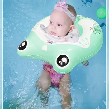 

Baby Bathing Neck Ring New Baby Swim Neck Ring Anti-choke Baby Swimming Ring with Handle Cartoon Swimming Collar Baby Bathing
