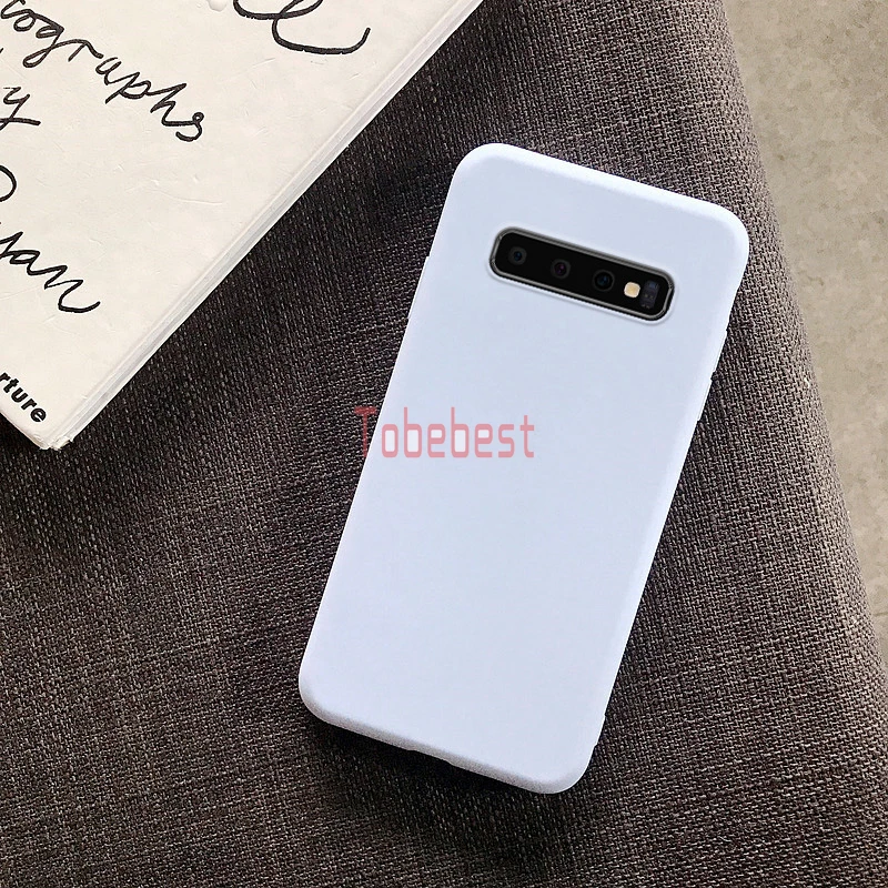 Candy Solid Color Silicone Case For Samsung Galaxy S10 S9 S8 Plus S7 S6 Edge S5 Soft TPU Cover (17)