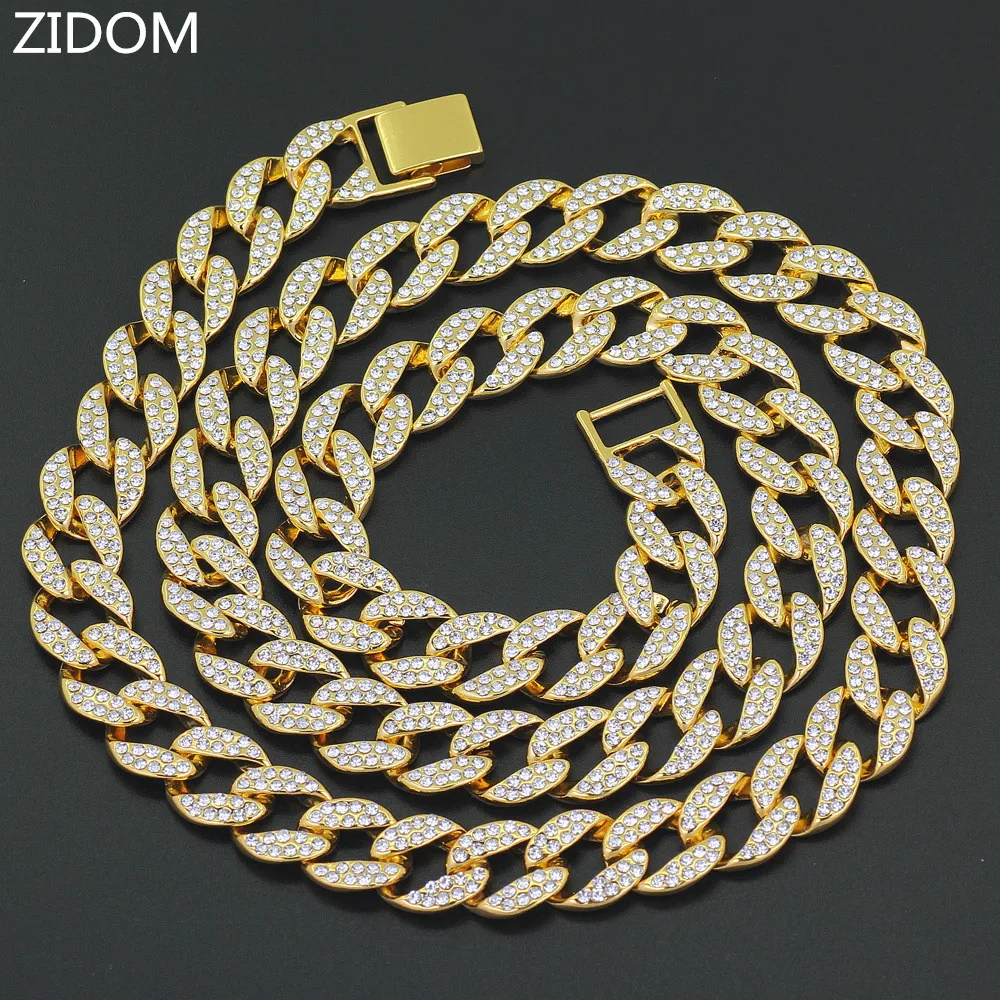 Мужские цепочки в стиле хип хоп кубинские ожерелье высокого качества ледяной