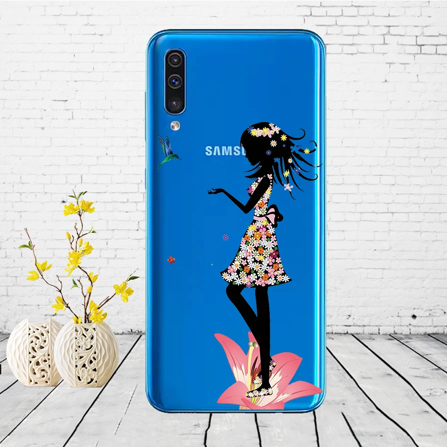 Чехол для samsung Galaxy A50 Силиконовая задняя крышка для телефона samsung A50 A30 SM-A305F A505 6,5 Fundas для Galaxy A305F A305 - Цвет: A7