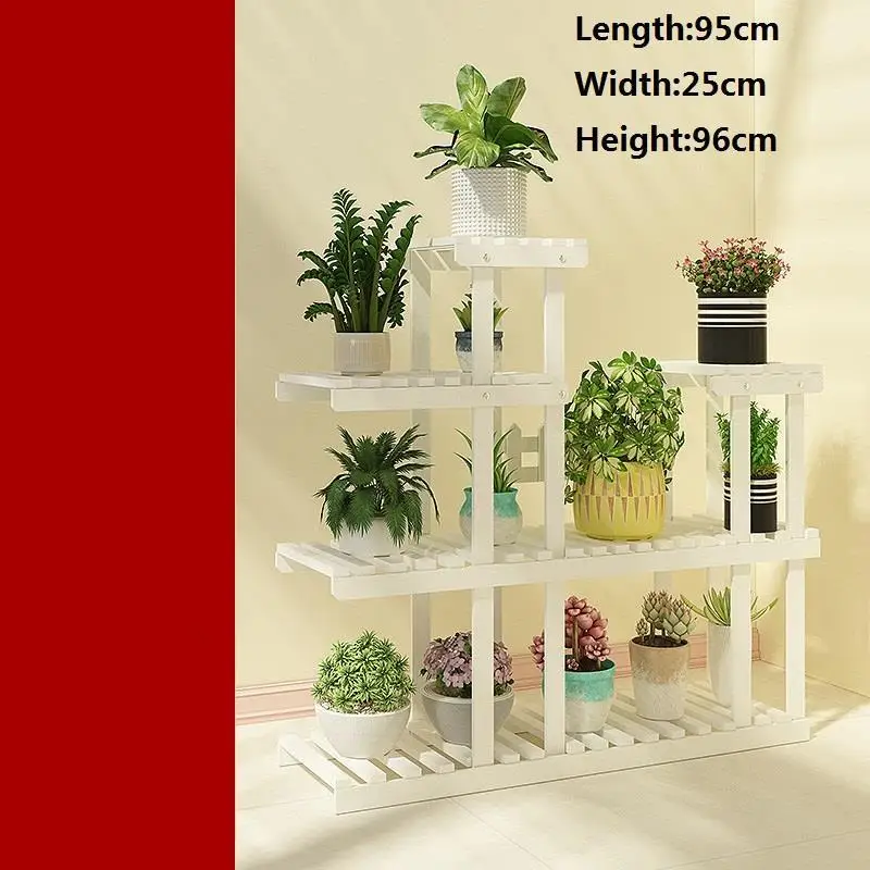 Number 1 Escalera Decorativa Madera Stojaki Saksi Standi садовые полки для растений Stojak Na Kwiaty напольная полка Dekoration подставка для цветов - Цвет: Number 1