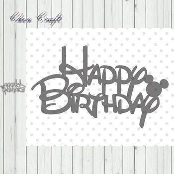 

Metal Cutting Dies happy birthday Scrapbook Paper Craft Decoration Dies Stencil For Album Card Making Knife Punch New Dies