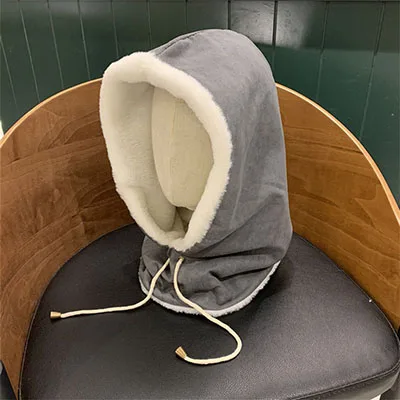 Замшевая плотная бархатная шапка бини, 4 цвета, теплый воротник, шапка-ушанка, регулируемая модная шапка Skullies осень-зима для мужчин и женщин, шапка с черепом