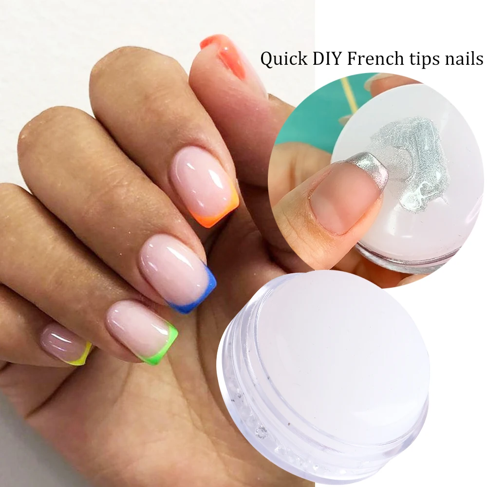 DIY nail tip stencil, french nail tool, homemade nail stamper