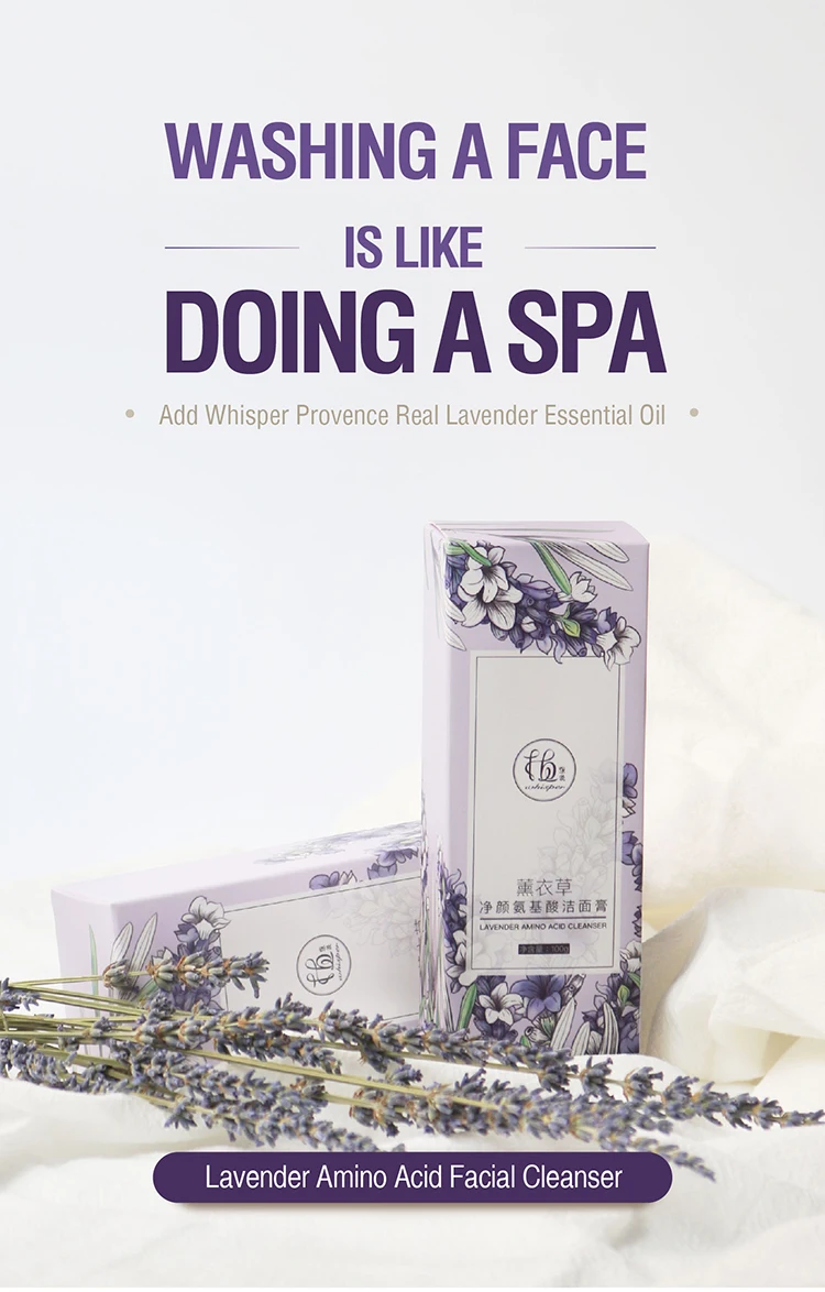 Аминокислотное очищающее средство для лица Whisper Lavender