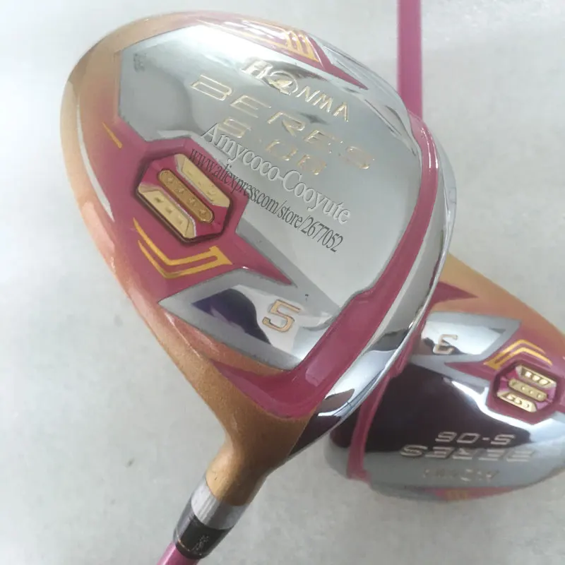 Женский гольф-Фарватер HONMA S-06 гольф-клубов 3/15 5/18 4 StarGraphite вал L гибкий вал для гольфа и деревянный головной убор Cooyute