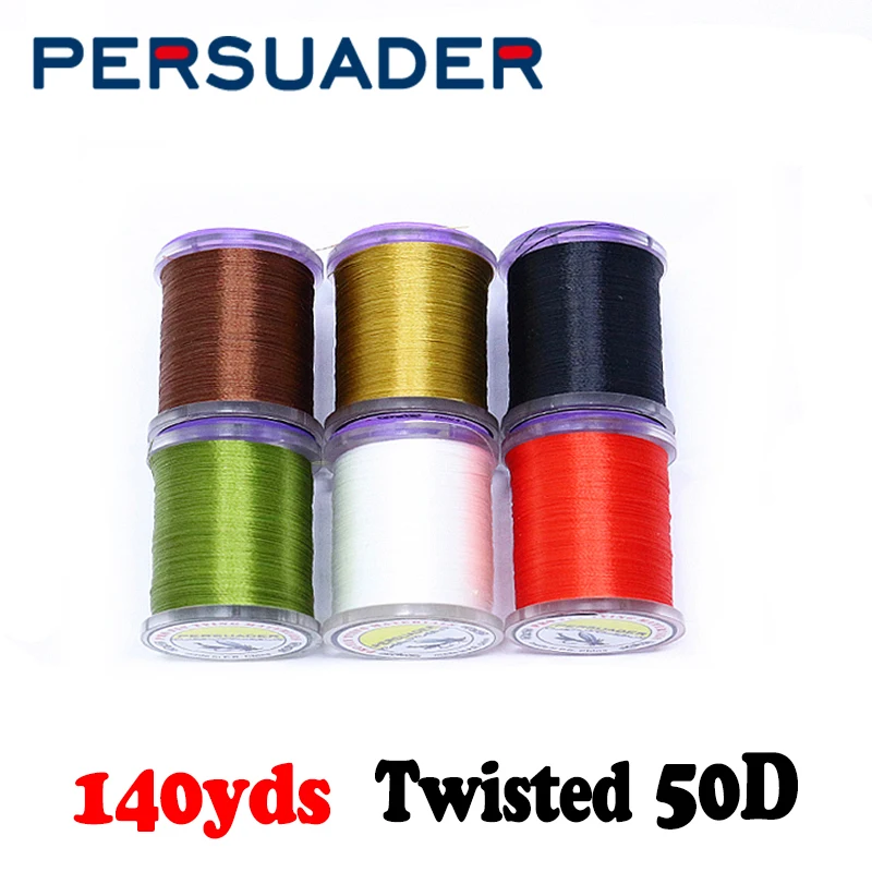 Reinader 1 Pz Micro Midge Fly Legare Filo 50D Ritorto 12/0 Piccola Mosca Filo In Bobina Standard Pesca A Mosca Richiamo Filo Di Rilegatura