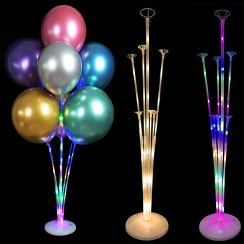 

LED Light Balloon Stand Column Base Arch Stand Baby Shower Wedding Birthday Party Supplies Table Decor Led Balloon Holder Sticks
