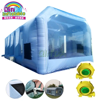 Buy Automobile Car Workstation Inflatable Spray Paint Booth With 2 Blowers