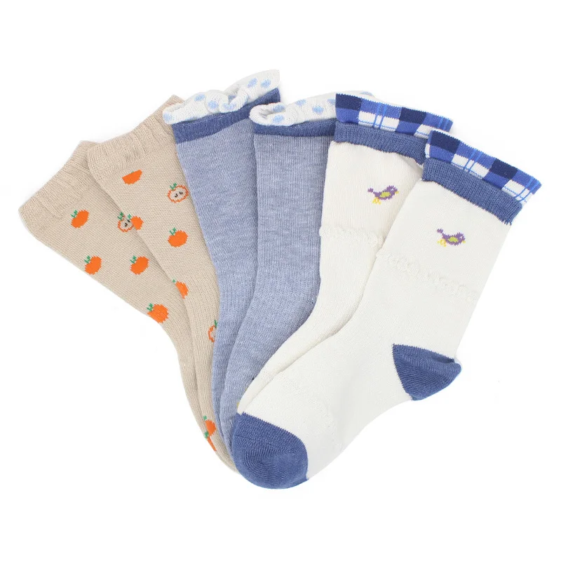 2 Pair/lot Baby Boy Anti Slip Socks Stripes Soft Cotton Toddle Ankle Socks Infant Floor Socks Cartoon Pattern Kids Socks Black
