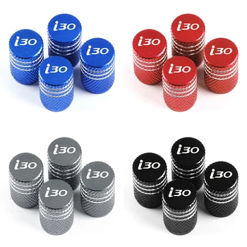 

4pcs car Aluminum alloy Wheel Stem Covers Tire Valve Caps Decoration for Hyundai i30 accessories car styling